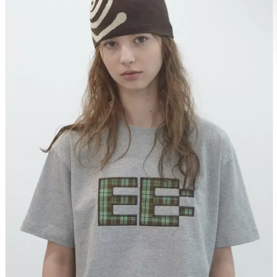 【ENZO BLUES】Pixel logo boxy t-shirt オーバーサイズ Tシャツ Enzo Blues Pixel Logo Boxy T-shirt Gray on Bunjang Global Site.
