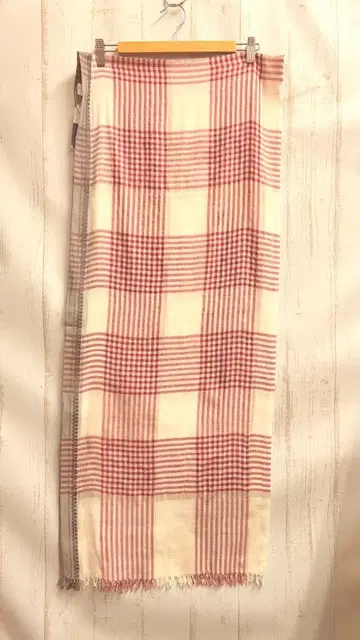 Z364: Khadi and Co 손으로 짠 대형 스톨 코튼 실크 이세탄