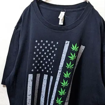 벨라 캔버스 별 조국 빅 로고 티셔츠 블랙 검정 XL 구제 의류