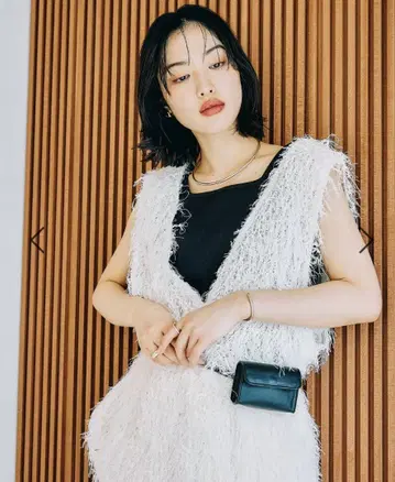 LEPSIM W 파우치 벨트 백 블랙