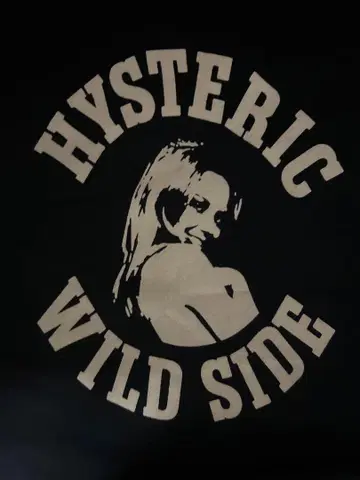 HYSTERIC GLAMOUR 걸 패턴 티셔츠 L 사이즈 블랙 새상품급