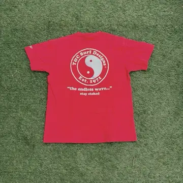 y2k 90s T&C Surf 음양 올드 서핑 싱글 스티치 티셔츠