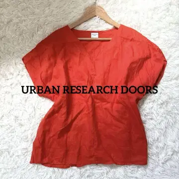 URBAN RESEARCH DOORS 린넨 백 턱 블라우스
