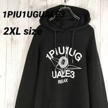 우노피우노우과레토레 릴렉스 후드티 빅 로고 블랙 검정 2XL