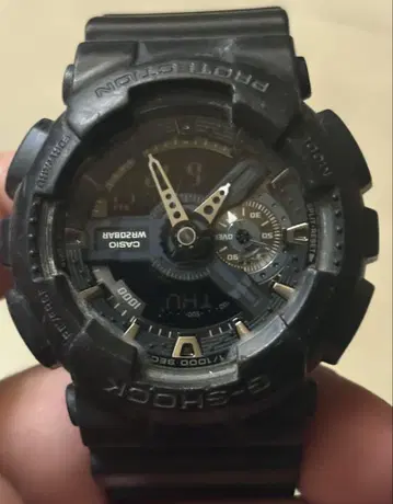 카시오 G-SHOCK 작동 제품 GA-110-1B 손목시계 올 블랙