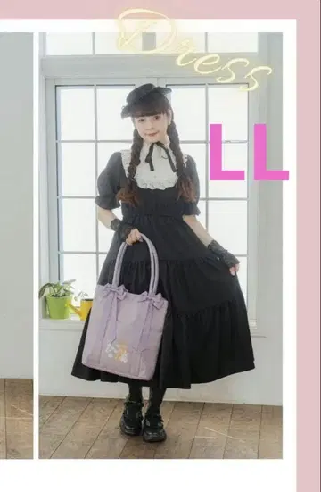 아오키 미사코 신상 요크 절개 원피스 L L 블랙