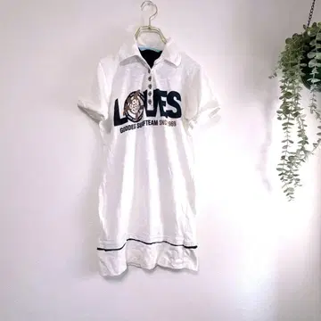 TEAM GODDESS 티셔츠 셔츠 L 사이즈 화이트 미니 원피스