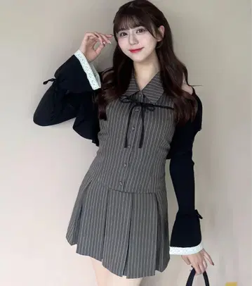 YUI 기획 벨 쓰리 리본 볼레로