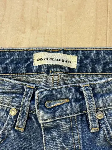 WON HUNDRED JEANS 스트레이트 데님 블루