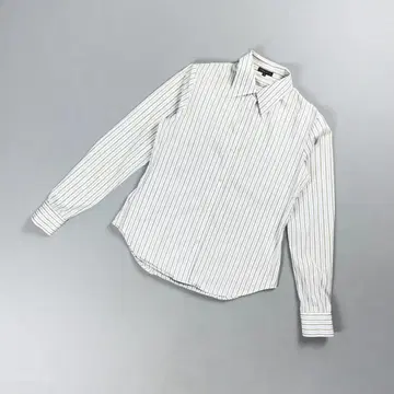 새상품급 띠어리 스트라이프 셔츠 색스 블루 사이즈 S*CD902
