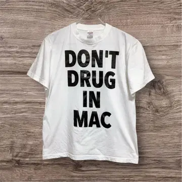 DON'T DRUG IN MAC 티셔츠 화이트