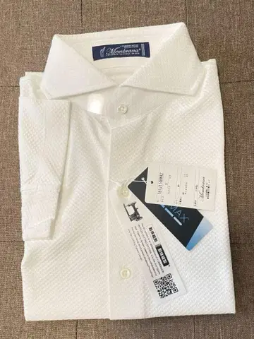 멘브라나 반팔 와이셔츠 셔츠 화이트