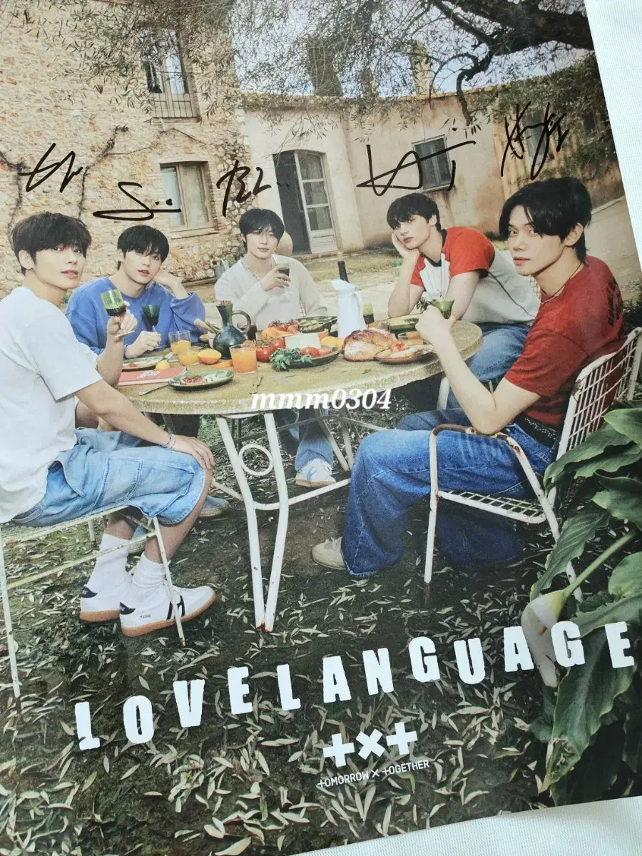 TXT Autographed Poster Love Language Bromide WTS (Not for Sale)