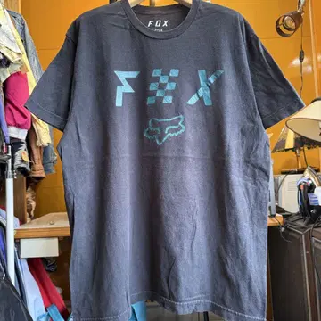 미국 빈티지 의류 FOX 블랙 티셔츠 L 사이즈