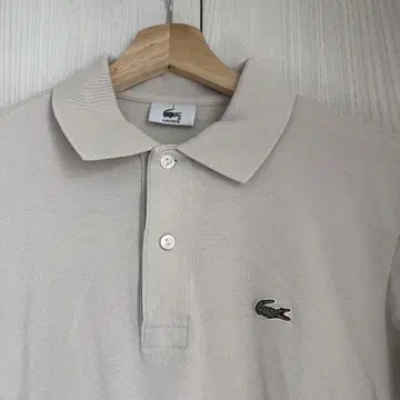 LACOSTE 라코스테 샌드 베이지 피케 셔츠 S 3 반팔