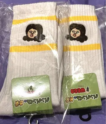 빵빵군의 일상 오쿠지 위고 WEGO 양말 양말 2개 세트 화이트