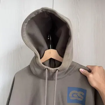 G-Star Raw 카키 브라운 후드 후드티 m 속기모 지스타로우