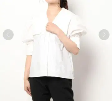 SNIDEL 스나이델 ORGANICS 빅 칼라 세일러 블라우스
