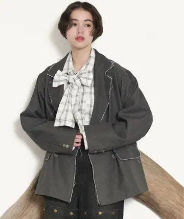 loin nuit 컷오프 더블 자켓
