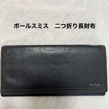 폴스미스 폴스미스 블랙 가죽 장지갑 두겹 남성용