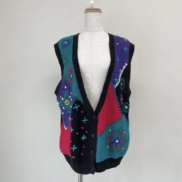 90s KORET SPORT 꽃무늬 패치워크풍 라미 코튼 레트로