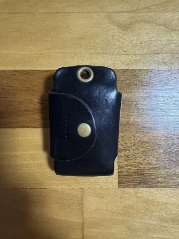 블랙 가죽 키 케이스