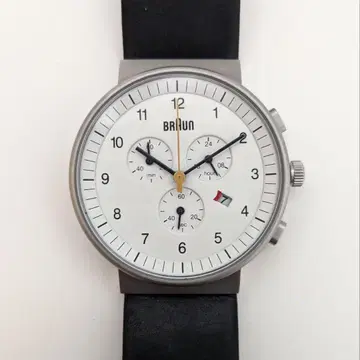 새상품급 BRAUN BN0035WHBKG 브라운 크로노그래프 손목시계
