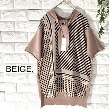 새상품 BEIGE 블라우스 BEIGE 보타이 블라우스 베이지 4 사이즈