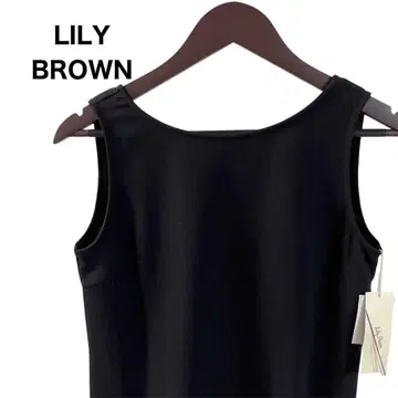 LILY BROWN 숏 원피스 블랙 무릎 기장 슬리브리스 원피스