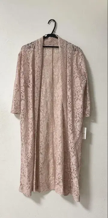 택 포함 새상품 전체 레이스 핑크 코디건 겉옷
