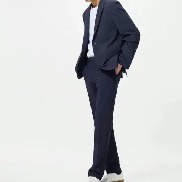 네이비 슬랙스 허리 115cm 길이 85cm