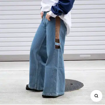 코토하 요코자와 패널드 데님 팬츠