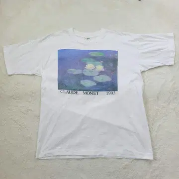 90s 모네 수련 티셔츠 monet 빈티지 XL