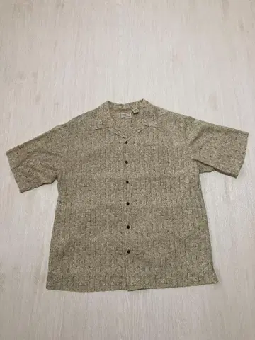 L.L.Bean 반팔 셔츠 오픈 카라 100% 코튼