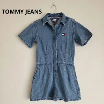TOMMY JEANS 토미힐피거 데님 점프수트 올인원 S