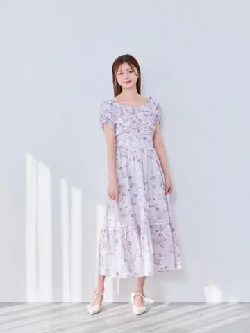 anmile 안미르 꽃무늬 개더 오프숄더 원피스