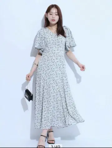 마이 스트라다 2WAY 벌룬 슬리브 플레어 원피스 저스길리티