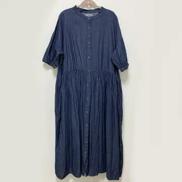 사만사 모스모스 데님 셔츠 원피스