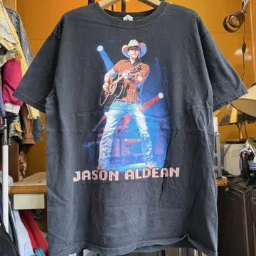 미국 빈티지 의류 Jason Aldean 2010 LIVE 티셔츠