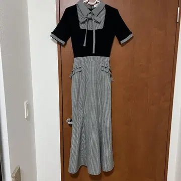 다리치 니트 롱 원피스