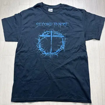 SECOND TO NONE 티셔츠 L 블랙