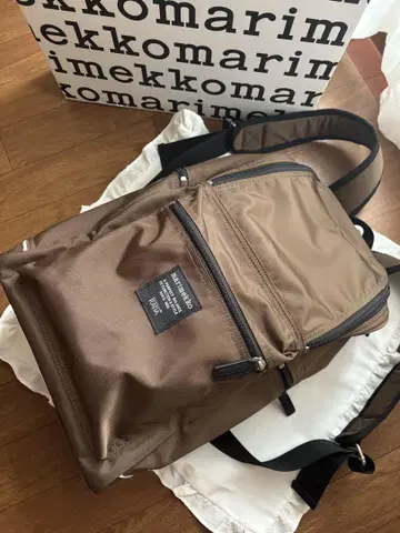 마리메꼬 marimekko 한정판 브라운 BUDDY 백팩