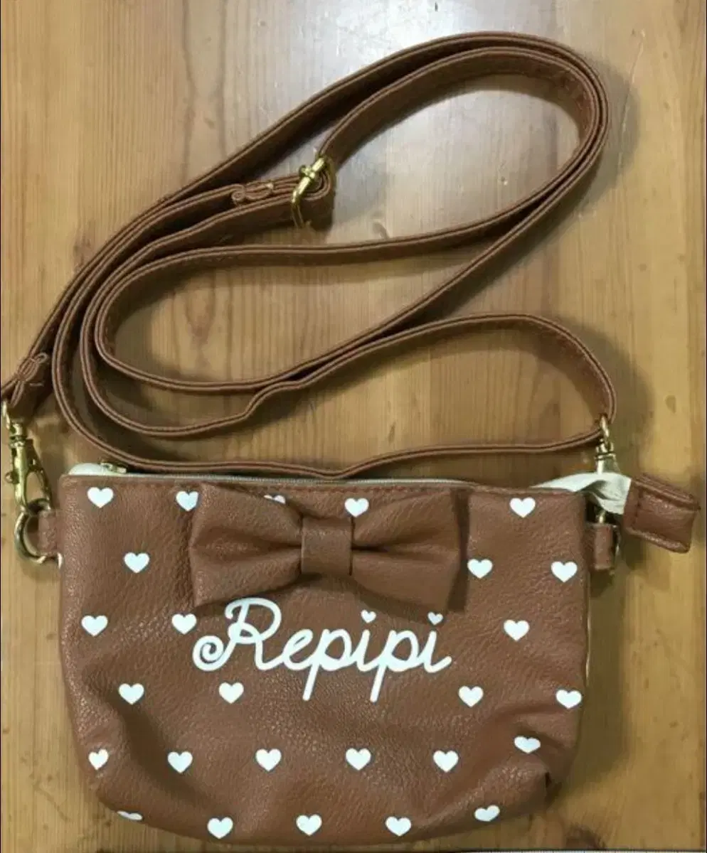 Heart Dot Ribbon Brown Crossbody Bag Latte Gyaru Pinterest