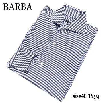 BARBA 바르바 드레스 셔츠 스트라이프 40 153/4 컷어웨이