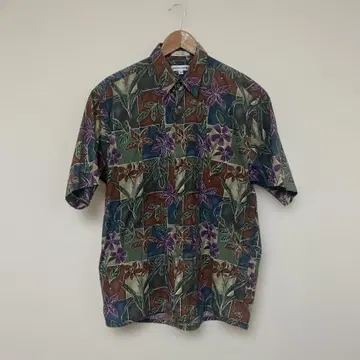 피에르 가르뎅 pierre cardin 한국제 코튼 알로하 셔츠
