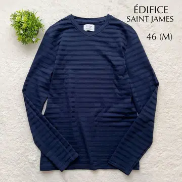 EDIFICE SAINT JAMES 긴팔 티셔츠 M 스트라이프 패턴