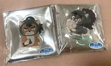 닌자 타마 란타로 동물 포제 나나마츠 나카자이 아크릴 스탠드 글리터 배지