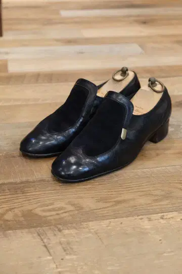 CROCKETT & JONES 구 로고 가죽 슬립온 7.5E