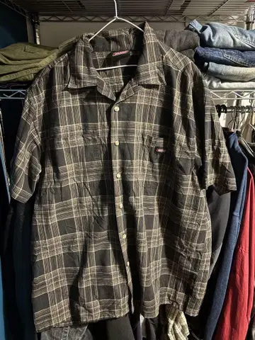 디키즈 반팔 셔츠 2XL 블랙/그레이