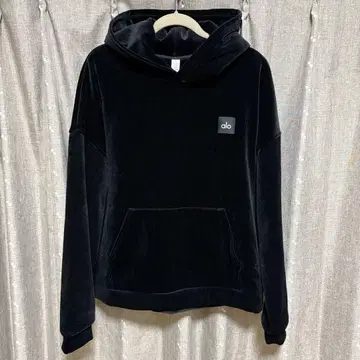 y061208 alo 후드티 코듀로이 블랙 M